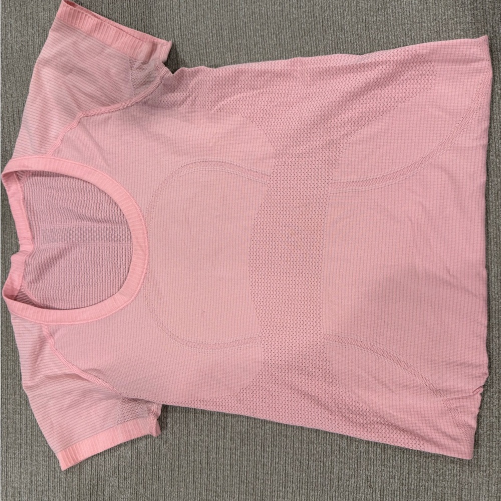 Pink Short Sleeve Lululemon Swiftly Top